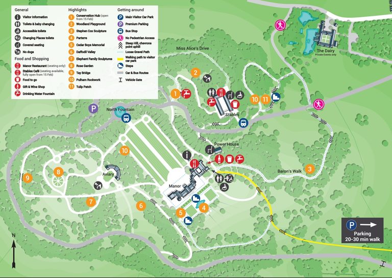 Garden walks & maps | Waddesdon Manor